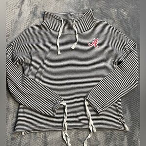Alabama Game Day Couture Striped Cinch Sweater Boxy XL